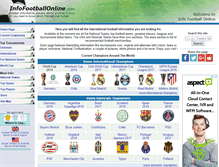 Tablet Screenshot of infofootballonline.com